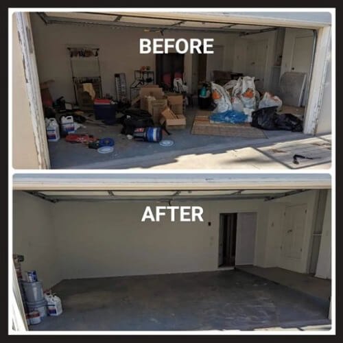 House and Garage Cleanouts - before and after